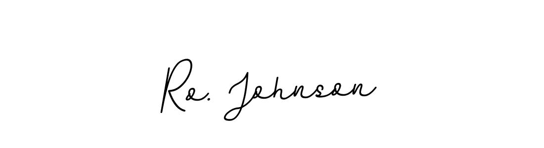 Make a beautiful signature design for name Ro. Johnson. With this signature (BallpointsItalic-DORy9) style, you can create a handwritten signature for free. Ro. Johnson signature style 11 images and pictures png