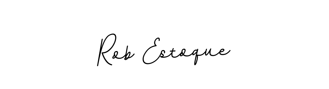 Use a signature maker to create a handwritten signature online. With this signature software, you can design (BallpointsItalic-DORy9) your own signature for name Rob Estoque. Rob Estoque signature style 11 images and pictures png