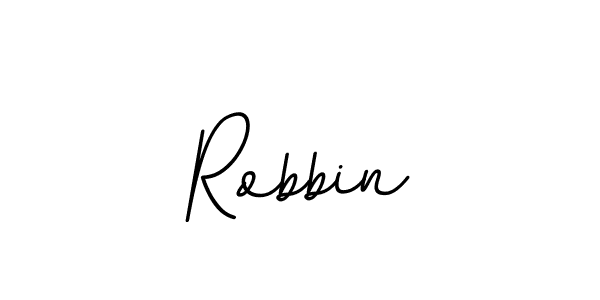 Design your own signature with our free online signature maker. With this signature software, you can create a handwritten (BallpointsItalic-DORy9) signature for name Robbin. Robbin signature style 11 images and pictures png