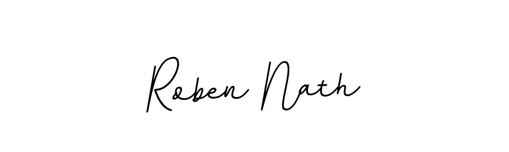 Create a beautiful signature design for name Roben Nath. With this signature (BallpointsItalic-DORy9) fonts, you can make a handwritten signature for free. Roben Nath signature style 11 images and pictures png