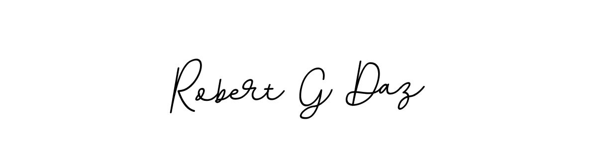 How to make Robert G Daz name signature. Use BallpointsItalic-DORy9 style for creating short signs online. This is the latest handwritten sign. Robert G Daz signature style 11 images and pictures png