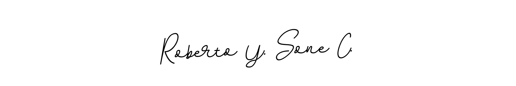 See photos of Roberto Y. Sone C. official signature by Spectra . Check more albums & portfolios. Read reviews & check more about BallpointsItalic-DORy9 font. Roberto Y. Sone C. signature style 11 images and pictures png