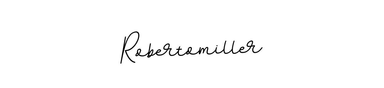 How to make Robertomiller name signature. Use BallpointsItalic-DORy9 style for creating short signs online. This is the latest handwritten sign. Robertomiller signature style 11 images and pictures png