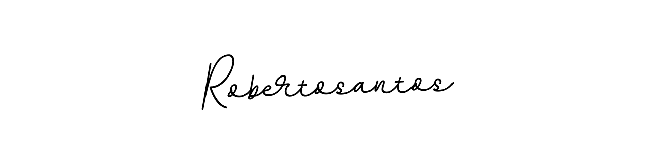 Make a beautiful signature design for name Robertosantos. With this signature (BallpointsItalic-DORy9) style, you can create a handwritten signature for free. Robertosantos signature style 11 images and pictures png