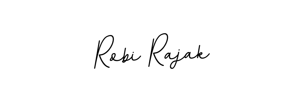 How to make Robi Rajak name signature. Use BallpointsItalic-DORy9 style for creating short signs online. This is the latest handwritten sign. Robi Rajak signature style 11 images and pictures png