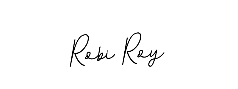 Create a beautiful signature design for name Robi Roy. With this signature (BallpointsItalic-DORy9) fonts, you can make a handwritten signature for free. Robi Roy signature style 11 images and pictures png
