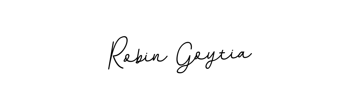 Make a beautiful signature design for name Robin Goytia. With this signature (BallpointsItalic-DORy9) style, you can create a handwritten signature for free. Robin Goytia signature style 11 images and pictures png