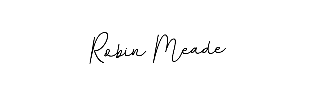 Create a beautiful signature design for name Robin Meade. With this signature (BallpointsItalic-DORy9) fonts, you can make a handwritten signature for free. Robin Meade signature style 11 images and pictures png