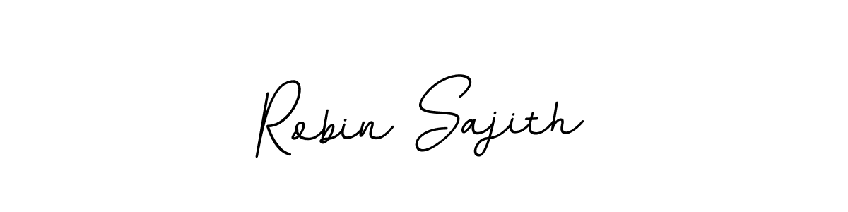 This is the best signature style for the Robin Sajith name. Also you like these signature font (BallpointsItalic-DORy9). Mix name signature. Robin Sajith signature style 11 images and pictures png