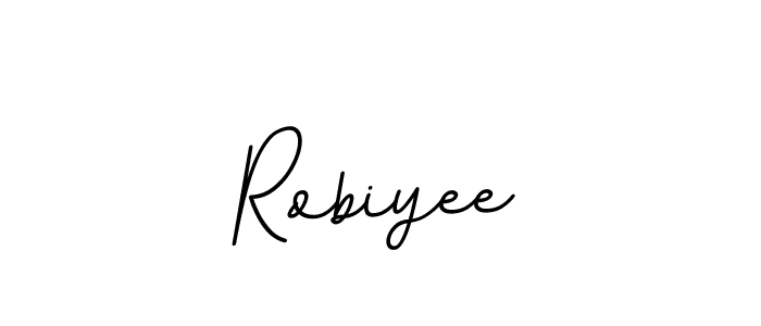Design your own signature with our free online signature maker. With this signature software, you can create a handwritten (BallpointsItalic-DORy9) signature for name Robiyee. Robiyee signature style 11 images and pictures png