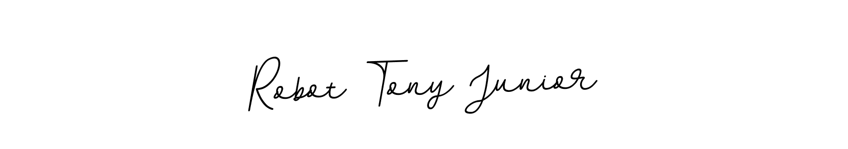 Design your own signature with our free online signature maker. With this signature software, you can create a handwritten (BallpointsItalic-DORy9) signature for name Robot Tony Junior. Robot Tony Junior signature style 11 images and pictures png