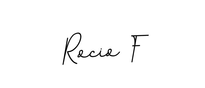 Design your own signature with our free online signature maker. With this signature software, you can create a handwritten (BallpointsItalic-DORy9) signature for name Rocio F. Rocio F signature style 11 images and pictures png