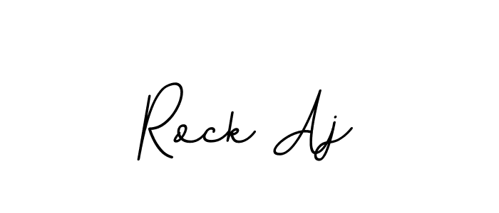 The best way (BallpointsItalic-DORy9) to make a short signature is to pick only two or three words in your name. The name Rock Aj include a total of six letters. For converting this name. Rock Aj signature style 11 images and pictures png