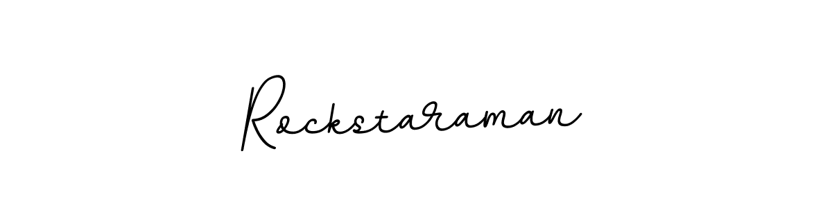 Use a signature maker to create a handwritten signature online. With this signature software, you can design (BallpointsItalic-DORy9) your own signature for name Rockstaraman. Rockstaraman signature style 11 images and pictures png