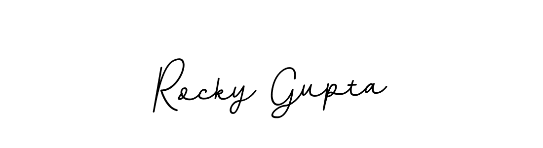 It looks lik you need a new signature style for name Rocky Gupta. Design unique handwritten (BallpointsItalic-DORy9) signature with our free signature maker in just a few clicks. Rocky Gupta signature style 11 images and pictures png