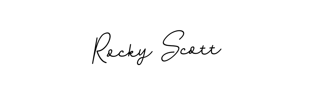 if you are searching for the best signature style for your name Rocky Scott. so please give up your signature search. here we have designed multiple signature styles  using BallpointsItalic-DORy9. Rocky Scott signature style 11 images and pictures png