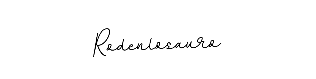 How to make Rodenlosauro name signature. Use BallpointsItalic-DORy9 style for creating short signs online. This is the latest handwritten sign. Rodenlosauro signature style 11 images and pictures png