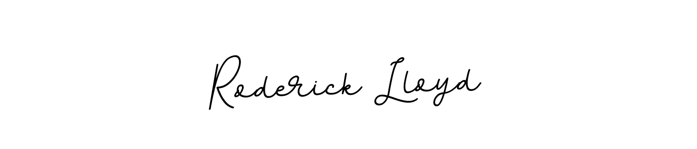 Make a beautiful signature design for name Roderick Lloyd. With this signature (BallpointsItalic-DORy9) style, you can create a handwritten signature for free. Roderick Lloyd signature style 11 images and pictures png