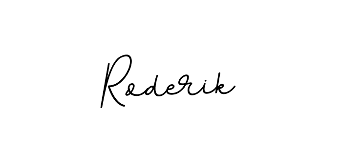 You should practise on your own different ways (BallpointsItalic-DORy9) to write your name (Roderik) in signature. don't let someone else do it for you. Roderik signature style 11 images and pictures png