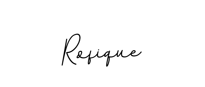 Make a beautiful signature design for name Rofique. With this signature (BallpointsItalic-DORy9) style, you can create a handwritten signature for free. Rofique signature style 11 images and pictures png