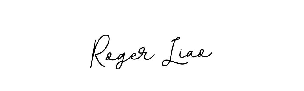 The best way (BallpointsItalic-DORy9) to make a short signature is to pick only two or three words in your name. The name Roger Liao include a total of six letters. For converting this name. Roger Liao signature style 11 images and pictures png