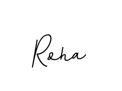 Make a beautiful signature design for name Roha. With this signature (BallpointsItalic-DORy9) style, you can create a handwritten signature for free. Roha signature style 11 images and pictures png