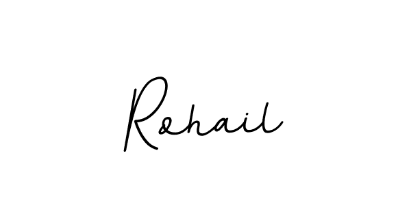 Create a beautiful signature design for name Rohail. With this signature (BallpointsItalic-DORy9) fonts, you can make a handwritten signature for free. Rohail signature style 11 images and pictures png