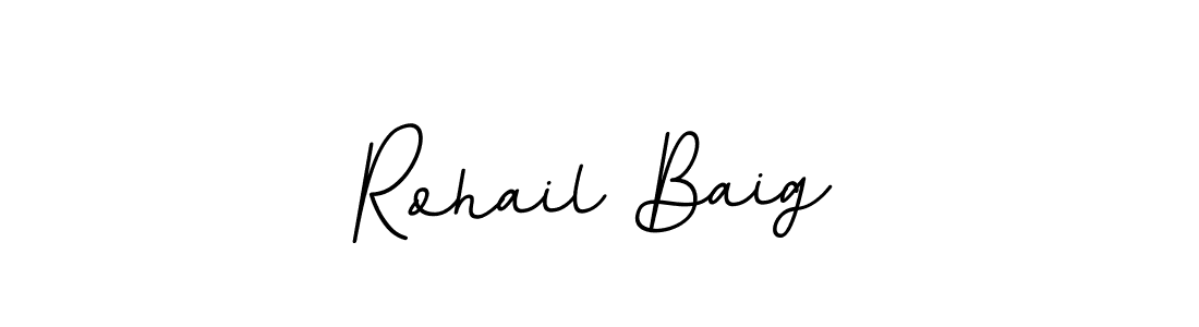 Make a beautiful signature design for name Rohail Baig. Use this online signature maker to create a handwritten signature for free. Rohail Baig signature style 11 images and pictures png