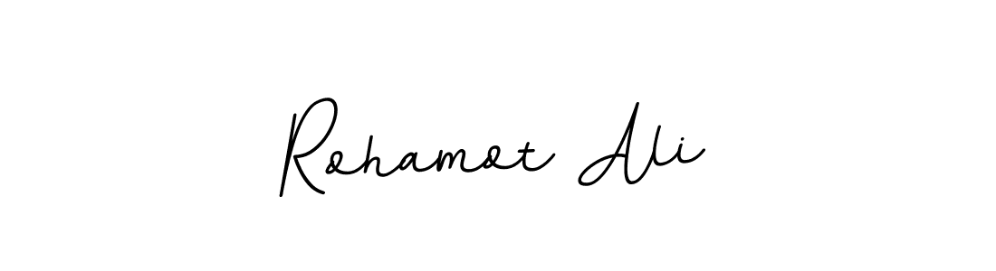 Design your own signature with our free online signature maker. With this signature software, you can create a handwritten (BallpointsItalic-DORy9) signature for name Rohamot Ali. Rohamot Ali signature style 11 images and pictures png