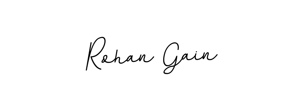 Rohan Gain stylish signature style. Best Handwritten Sign (BallpointsItalic-DORy9) for my name. Handwritten Signature Collection Ideas for my name Rohan Gain. Rohan Gain signature style 11 images and pictures png