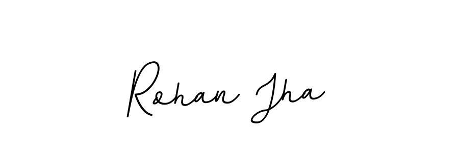 Make a beautiful signature design for name Rohan Jha. With this signature (BallpointsItalic-DORy9) style, you can create a handwritten signature for free. Rohan Jha signature style 11 images and pictures png