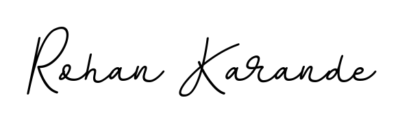Try this chic Rohan Karande handwritten sign style. Using BallpointsItalic-DORy9 font elements, it gives your name a sleek, memorable identity. Rohan Karande signature style 11 images and pictures png
