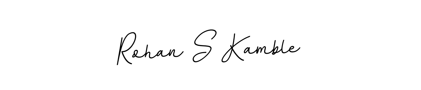 Make a beautiful signature design for name Rohan S Kamble. With this signature (BallpointsItalic-DORy9) style, you can create a handwritten signature for free. Rohan S Kamble signature style 11 images and pictures png