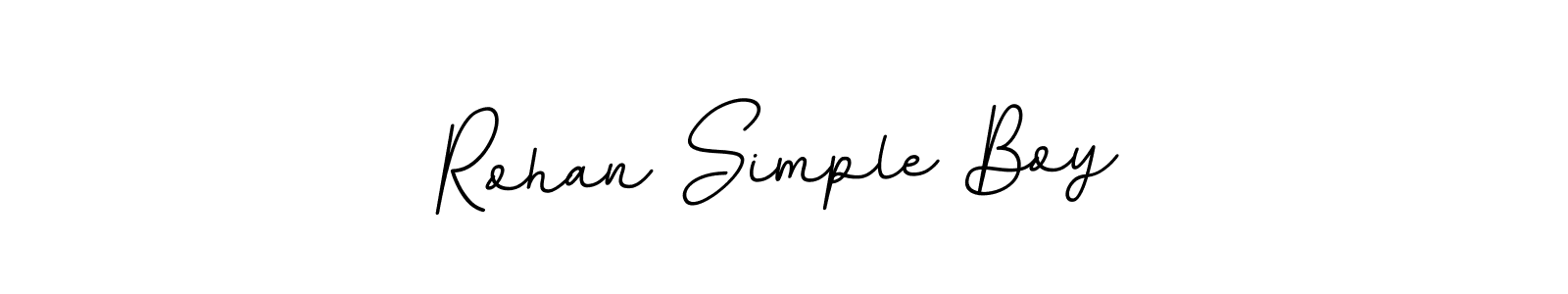 Design your own signature with our free online signature maker. With this signature software, you can create a handwritten (BallpointsItalic-DORy9) signature for name Rohan Simple Boy. Rohan Simple Boy signature style 11 images and pictures png