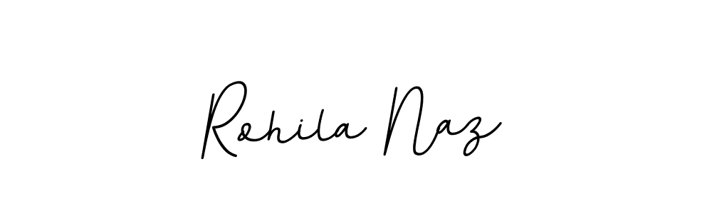 Create a beautiful signature design for name Rohila Naz. With this signature (BallpointsItalic-DORy9) fonts, you can make a handwritten signature for free. Rohila Naz signature style 11 images and pictures png