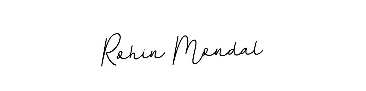 Use a signature maker to create a handwritten signature online. With this signature software, you can design (BallpointsItalic-DORy9) your own signature for name Rohin Mondal. Rohin Mondal signature style 11 images and pictures png