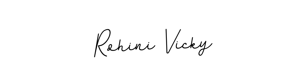 if you are searching for the best signature style for your name Rohini Vicky. so please give up your signature search. here we have designed multiple signature styles  using BallpointsItalic-DORy9. Rohini Vicky signature style 11 images and pictures png