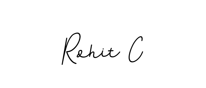 Also we have Rohit C name is the best signature style. Create professional handwritten signature collection using BallpointsItalic-DORy9 autograph style. Rohit C signature style 11 images and pictures png