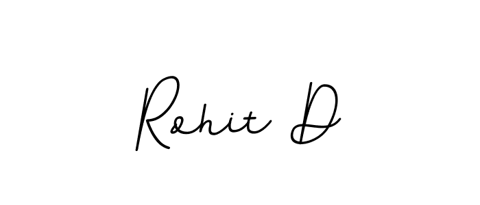How to make Rohit D name signature. Use BallpointsItalic-DORy9 style for creating short signs online. This is the latest handwritten sign. Rohit D signature style 11 images and pictures png