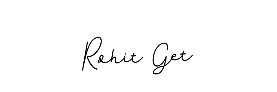 Make a beautiful signature design for name Rohit Get. With this signature (BallpointsItalic-DORy9) style, you can create a handwritten signature for free. Rohit Get signature style 11 images and pictures png
