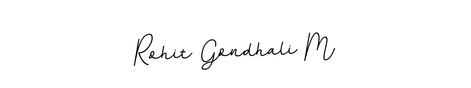 Rohit Gondhali M stylish signature style. Best Handwritten Sign (BallpointsItalic-DORy9) for my name. Handwritten Signature Collection Ideas for my name Rohit Gondhali M. Rohit Gondhali M signature style 11 images and pictures png