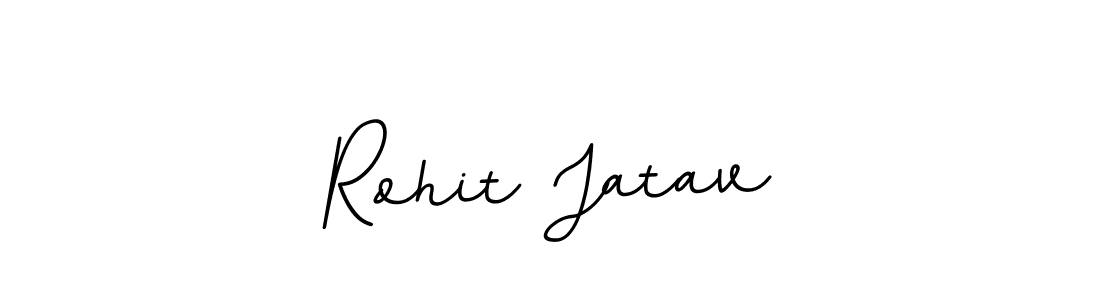 Create a beautiful signature design for name Rohit Jatav. With this signature (BallpointsItalic-DORy9) fonts, you can make a handwritten signature for free. Rohit Jatav signature style 11 images and pictures png