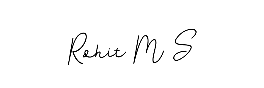 if you are searching for the best signature style for your name Rohit M S. so please give up your signature search. here we have designed multiple signature styles  using BallpointsItalic-DORy9. Rohit M S signature style 11 images and pictures png