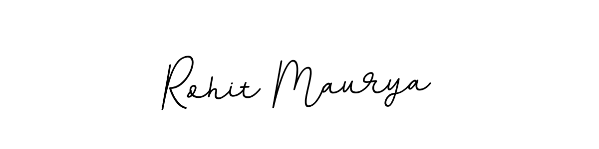 Design your own signature with our free online signature maker. With this signature software, you can create a handwritten (BallpointsItalic-DORy9) signature for name Rohit Maurya. Rohit Maurya signature style 11 images and pictures png