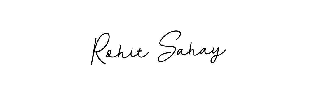 Use a signature maker to create a handwritten signature online. With this signature software, you can design (BallpointsItalic-DORy9) your own signature for name Rohit Sahay. Rohit Sahay signature style 11 images and pictures png