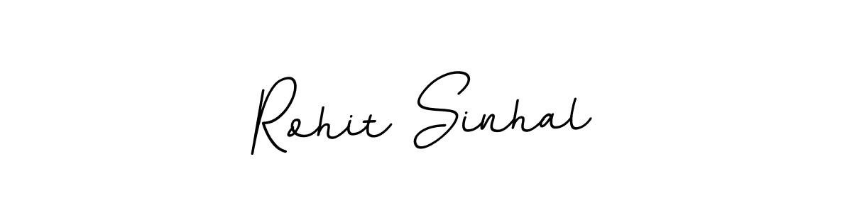 Use a signature maker to create a handwritten signature online. With this signature software, you can design (BallpointsItalic-DORy9) your own signature for name Rohit Sinhal. Rohit Sinhal signature style 11 images and pictures png
