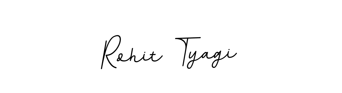 Make a beautiful signature design for name Rohit Tyagi. With this signature (BallpointsItalic-DORy9) style, you can create a handwritten signature for free. Rohit Tyagi signature style 11 images and pictures png