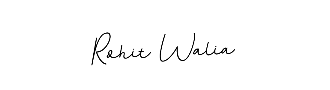 How to make Rohit Walia name signature. Use BallpointsItalic-DORy9 style for creating short signs online. This is the latest handwritten sign. Rohit Walia signature style 11 images and pictures png