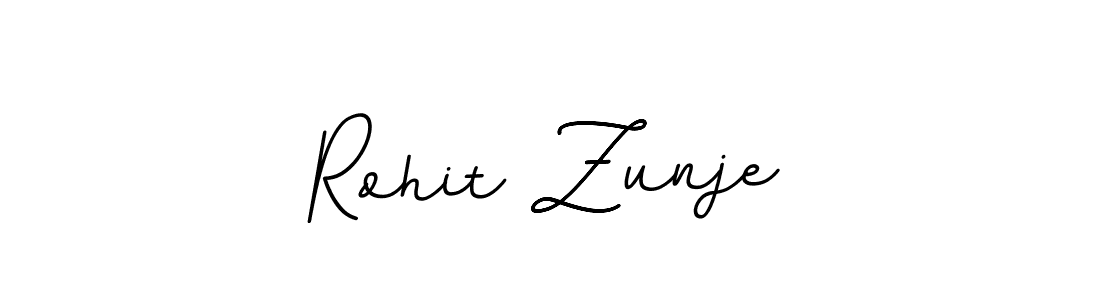 Make a beautiful signature design for name Rohit Zunje. With this signature (BallpointsItalic-DORy9) style, you can create a handwritten signature for free. Rohit Zunje signature style 11 images and pictures png