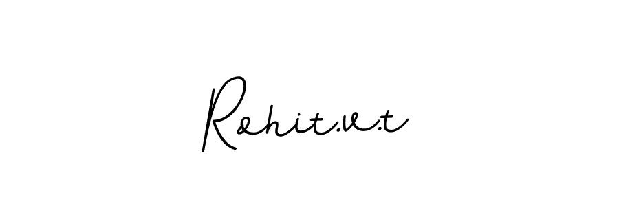 Create a beautiful signature design for name Rohit.v.t. With this signature (BallpointsItalic-DORy9) fonts, you can make a handwritten signature for free. Rohit.v.t signature style 11 images and pictures png